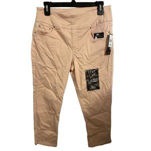 Womens Stitch Star Pull on Capri Jean Beige Size Medium